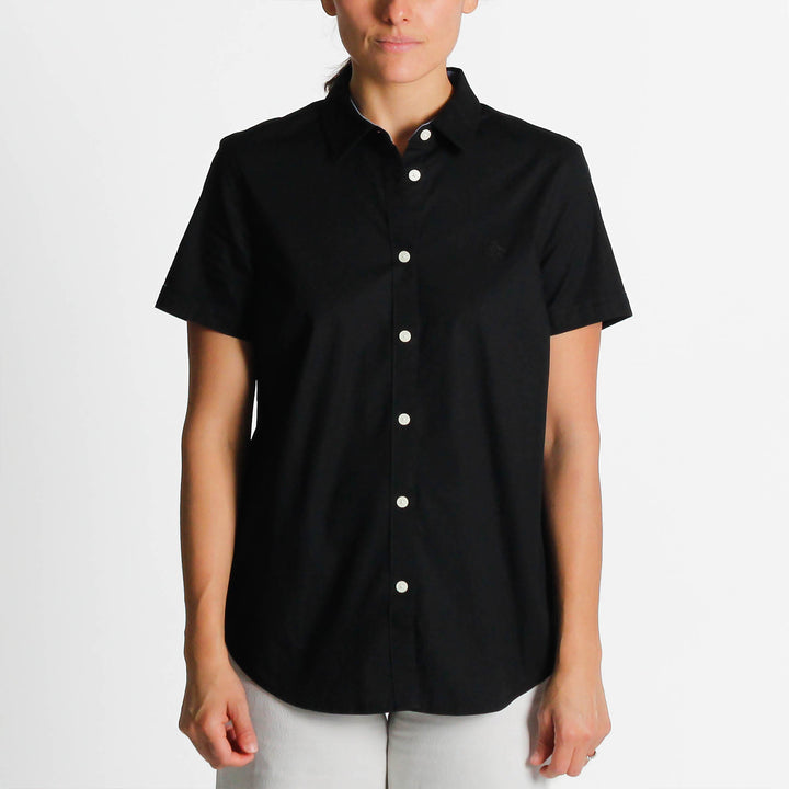 Camisa De Manga Corta En Popelina