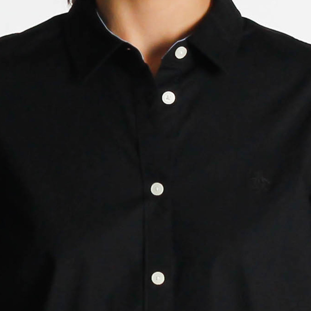 Camisa De Manga Corta En Popelina