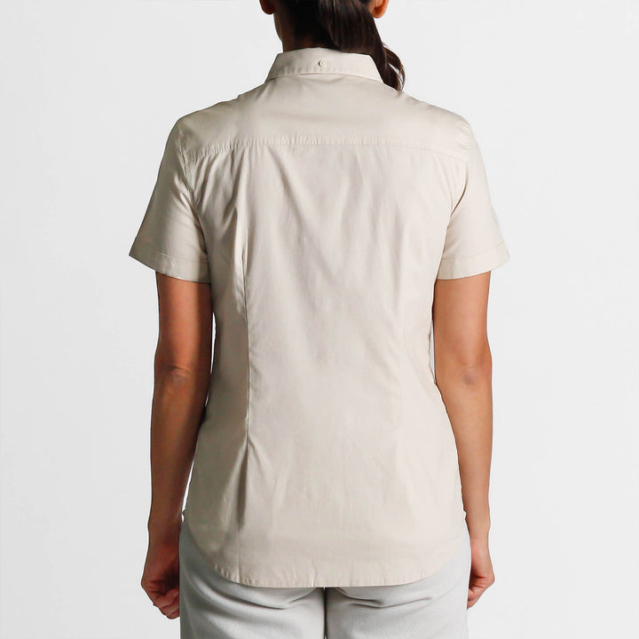 Camisa De Manga Corta En Popelina