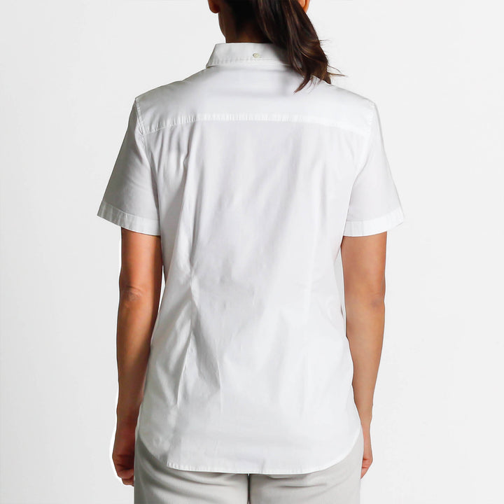 Camisa De Manga Corta En Popelina