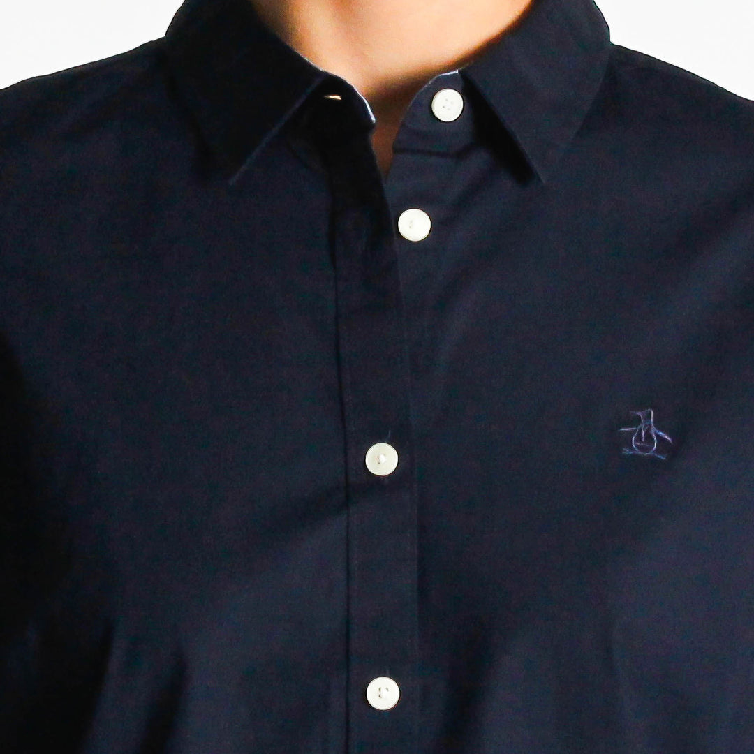 Camisa De Manga Corta En Popelina