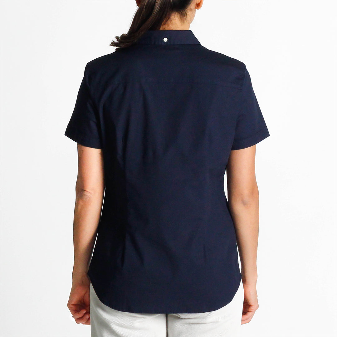 Camisa De Manga Corta En Popelina
