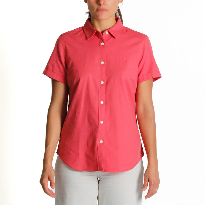 Camisa De Manga Corta Oxford