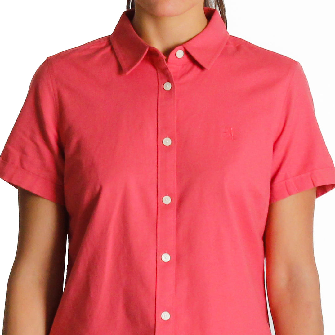 Camisa De Manga Corta Oxford