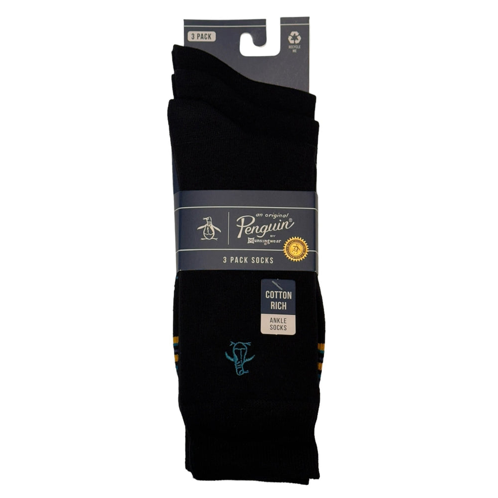 3 Pack Calcetines Negros - Original Penguin México