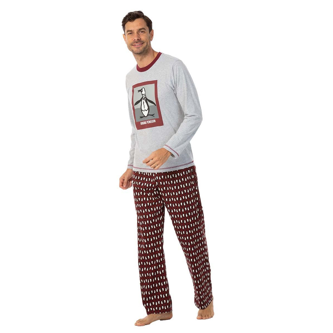 Set De Pijama Playera Manga Larga Con Pantalón Cozy Fleece