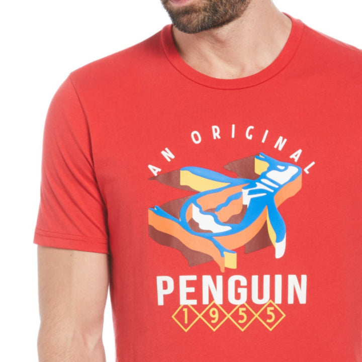 Playera Con Grafico 3D Penguin