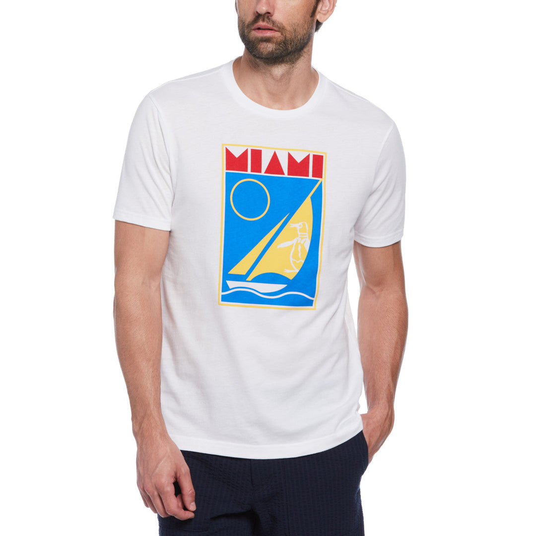 Playera Velero en Miami Print