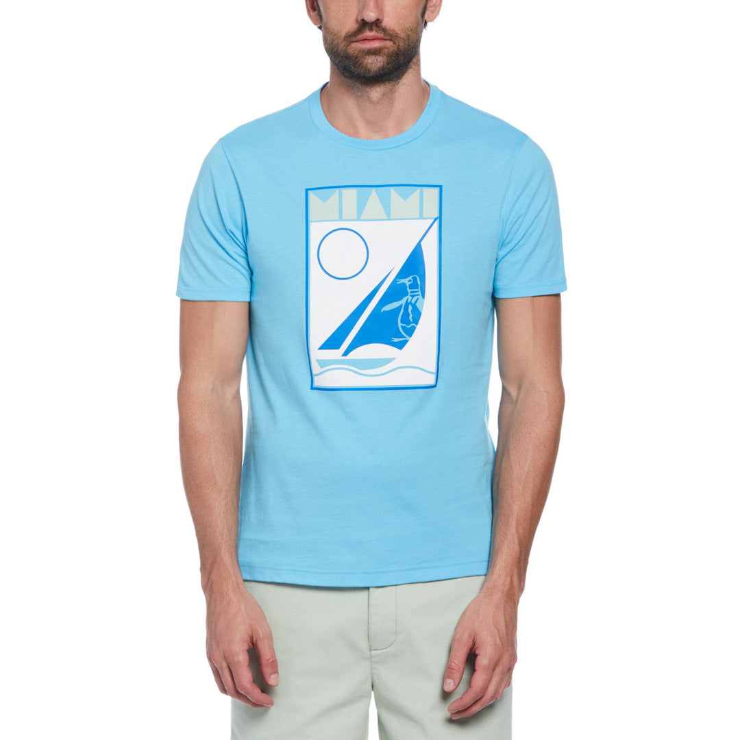 Playera Velero en Miami Print