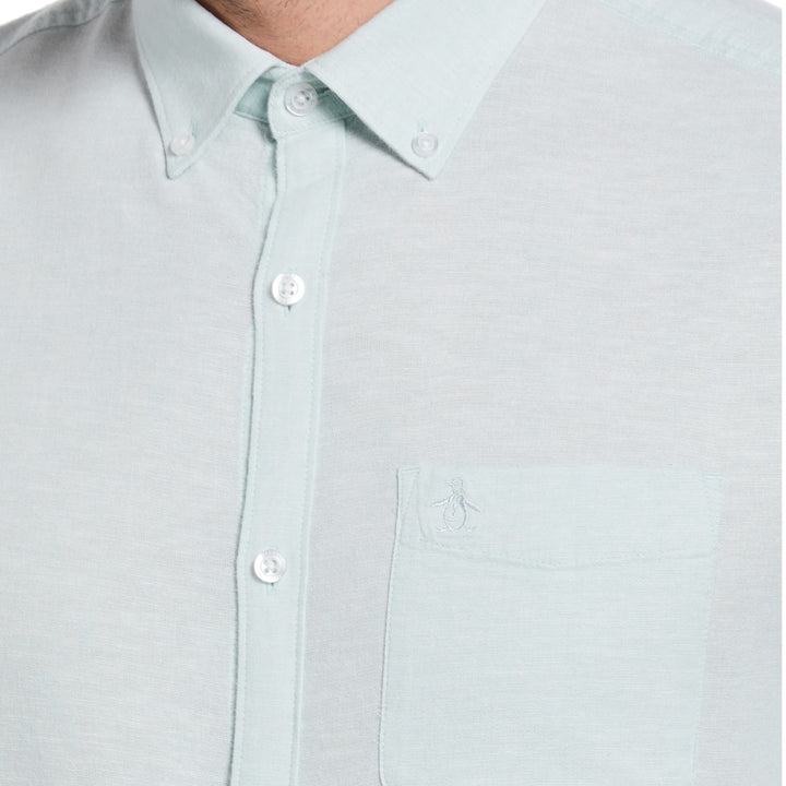 Camisa Manga Larga Solid Cotton Linen
